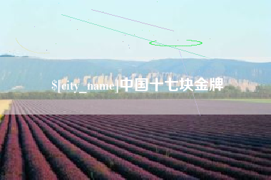 格尔木中国十七块金牌