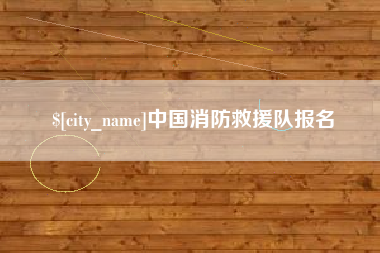 格尔木中国消防救援队报名
