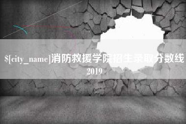 格尔木消防救援学院招生录取分数线2019