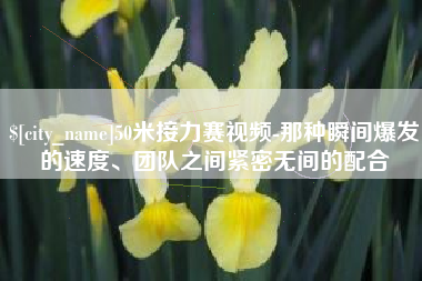 格尔木50米接力赛视频-那种瞬间爆发的速度、团队之间紧密无间的配合