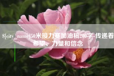 格尔木50米接力赛加油稿200字-传递着希望、力量和信念