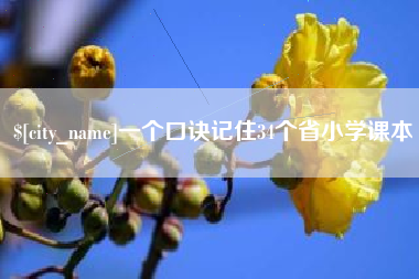 格尔木一个口诀记住34个省小学课本