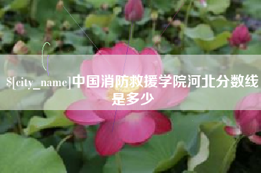 格尔木中国消防救援学院河北分数线是多少
