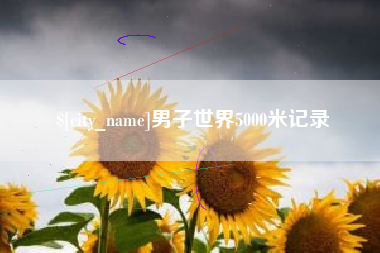 格尔木男子世界5000米记录