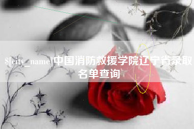 格尔木中国消防救援学院辽宁省录取名单查询