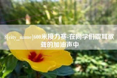 格尔木600米接力赛-在同学们震耳欲聋的加油声中