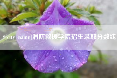 格尔木消防救援学院招生录取分数线