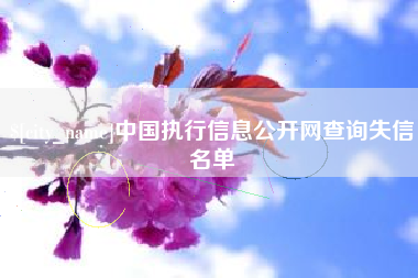 格尔木中国执行信息公开网查询失信名单