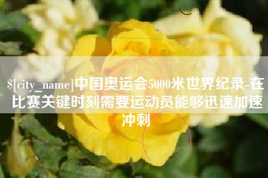 格尔木中国奥运会5000米世界纪录-在比赛关键时刻需要运动员能够迅速加速冲刺
