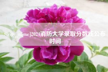 格尔木2024消防大学录取分数线公布时间