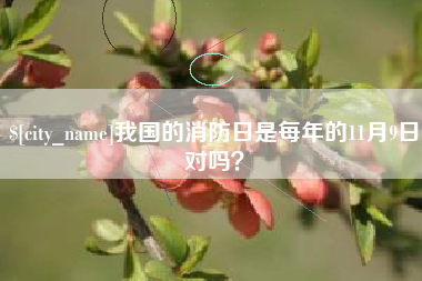 格尔木我国的消防日是每年的11月9日对吗？