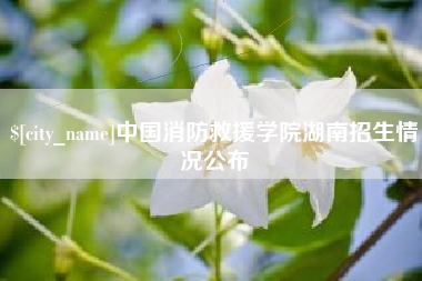 格尔木中国消防救援学院湖南招生情况公布