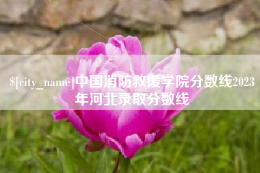 格尔木中国消防救援学院分数线2023年河北录取分数线