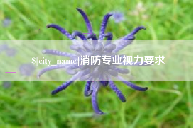 格尔木消防专业视力要求
