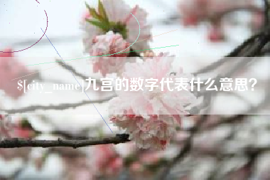 格尔木九宫的数字代表什么意思？