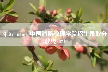 格尔木中国消防救援学院招生录取分数线2021