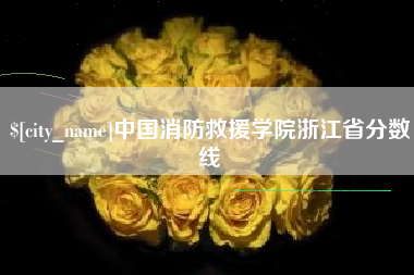 格尔木中国消防救援学院浙江省分数线