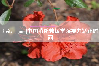 格尔木中国消防救援学院视力矫正时间