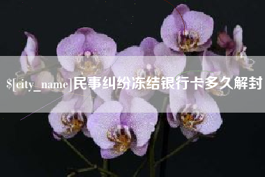 格尔木民事纠纷冻结银行卡多久解封