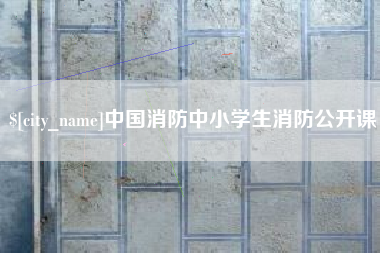 格尔木中国消防中小学生消防公开课