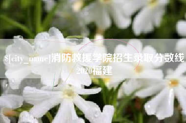 格尔木消防救援学院招生录取分数线2020福建