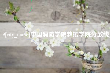 格尔木中国消防学院救援学院分数线