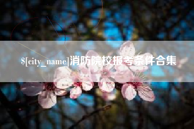 格尔木消防院校报考条件合集